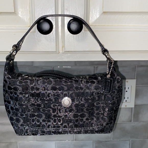 Coach pouchette handbag; ladies handheld purse - Picture 1 of 7